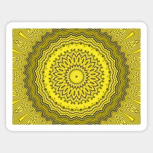 Yellow Solar Plexus Chakra Mandala Sticker